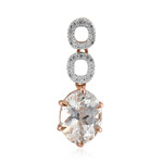 Ciondolo in oro con Danburite Rosa del Messico