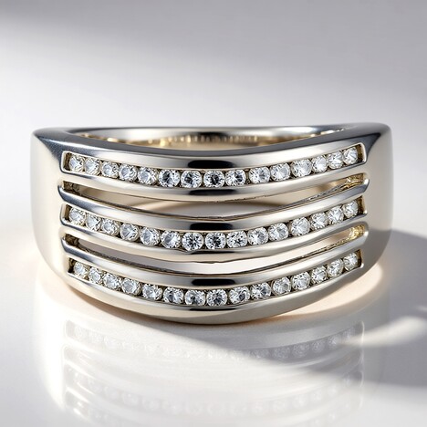 Anello in argento con Zircone