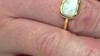 Anillo en plata con Larimar