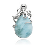 Larimar Silver Pendant