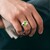 Prehnite Silver Ring