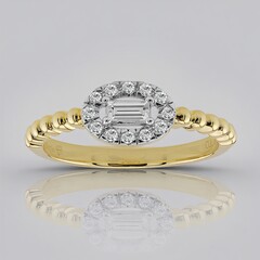 Bague en or et Diamant SI1 (G) (Annette)