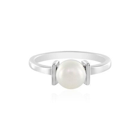 Bague en argent et Perle de culture d'eau douce