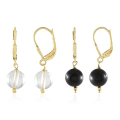 Pendientes en plata con Cuarzo blanco