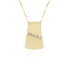 Collar en plata con Diamante chocolate I2