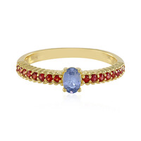 Zilveren ring met een Blauwe Ceylon saffier (Adela Silber)