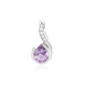 Rose de France Amethyst Silver Pendant