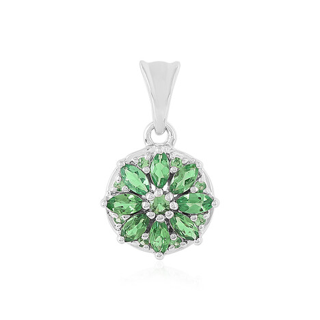 Tsavorite Silver Pendant