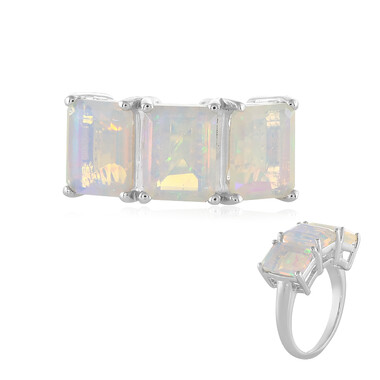 Anello in argento con Opale di Welo