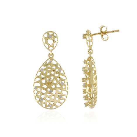 I4 (J) Diamant-Goldohrringe (Ornaments by de Melo)