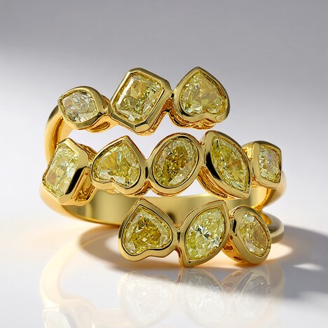 Anello in oro con Diamante Giallo SI2 (CIRARI)