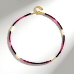 Collana in argento con Rubino del Madagascar