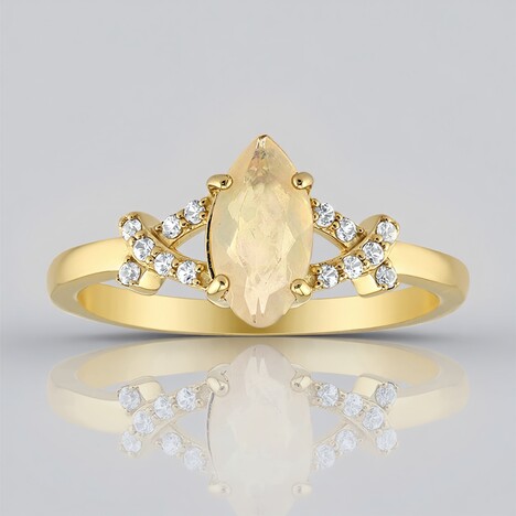 Anello in argento con Opale di Welo