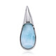 Zilveren hanger met een larimar