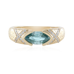 Gouden ring met een Ratanakiri zirkoon (de Melo)