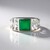 Anello in argento con Onice Verde (de Melo)
