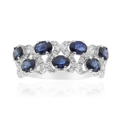 14K Ceylon Blue Sapphire Gold Ring (CIRARI)