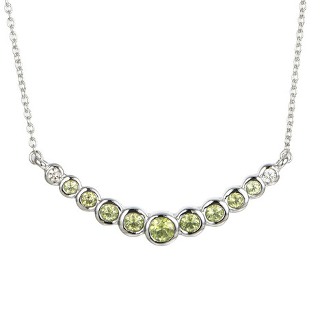 Collana in argento con Peridoto