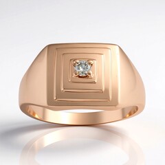 Anello in argento con Diamante Argyle Rose de France I1 (Annette)