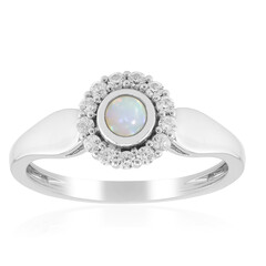 Australischer Opal-Silberring