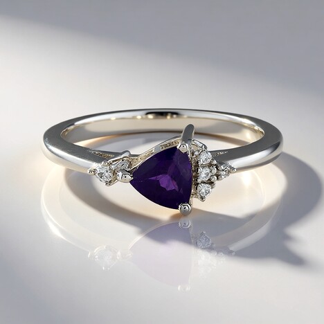 Anello in argento con Ametista