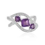 Anello in argento con Ametista Siberiana (de Melo Essence)