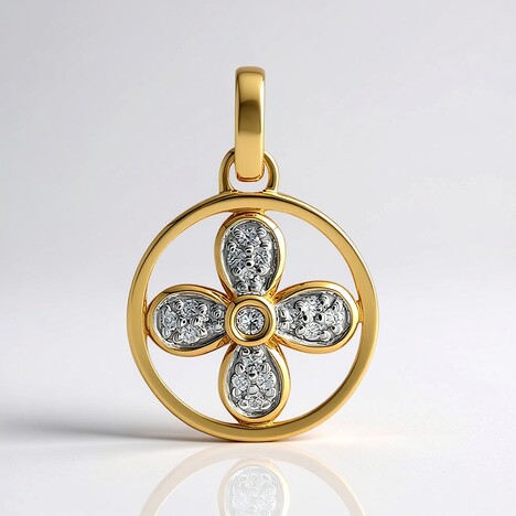 Ciondolo in oro con Diamante SI1 (G) (Annette)