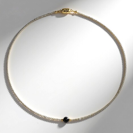 Collana in oro con Diamante Nero (Adela Gold)