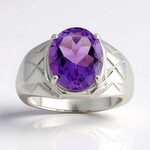 Anello in argento con Ametista (Pallanova)