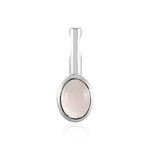 Rosenquarz-Silberanhänger (MONOSONO COLLECTION)