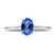 Anello in argento con Topazio Blu Indaco