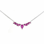 Collar en oro con Rubí de Mozambique AAA