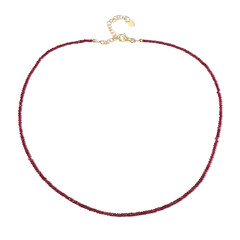 Collana in argento con Spinello Rosso