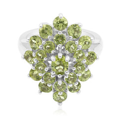 Bague en argent et Péridot