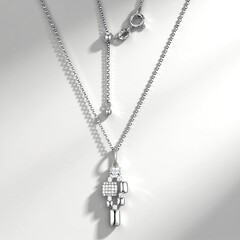 Collana in argento con Topazio Bianco (Adela Silber)