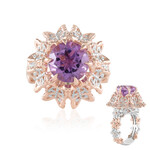 Lavendel-Amethyst-Silberring (Gems en Vogue)