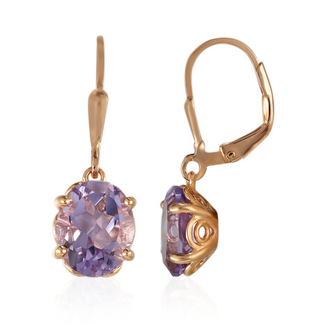 Pendientes en plata con Amatista de Bolivia