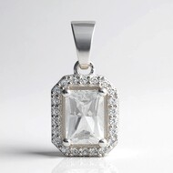 Pendentif en argent et Danburite