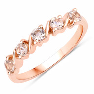 Bague en argent et Morganite