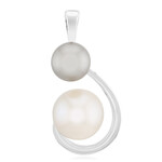 Colgante en plata con Perla blanca Freshwater (TPC)
