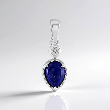Pendentif en argent et Lapis-Lazuli