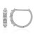 Zilveren oorbellen met witte topaasstenen