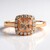 Anello in oro con Morganite AAA