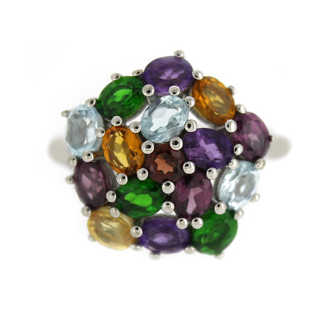 Anello in argento con Rodolite