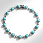 Bracciale in argento con Turchese Sleeping Beauty (Faszination Türkis)