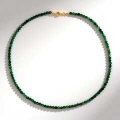 Afrikanische Jade-Silberhalskette