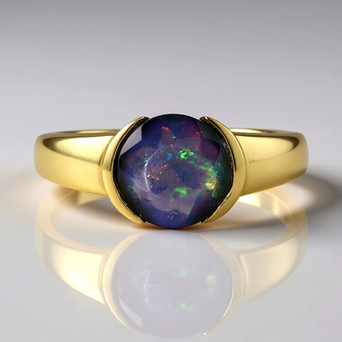 Bague en argent et Opale Mezezo