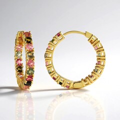 Orecchini in argento con Tormalina