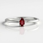 Anello in argento con Rubino Tanzania (Adela Silber)