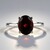 Anello in argento con Granato Mozambico